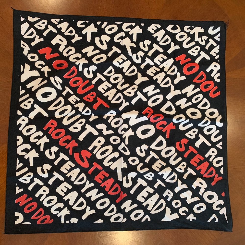Rare Vintage No Doubt Band ROCK STEADY Bandana